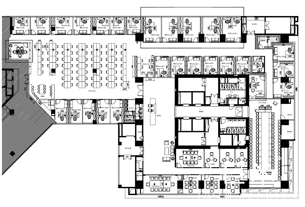 泰和泰辦公家具工程案例設(shè)計(jì)圖